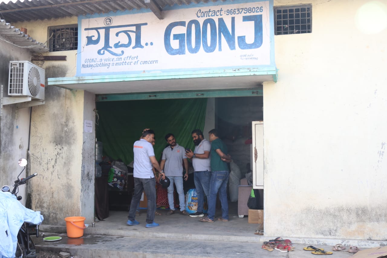 Team at Goonj Clothing Center