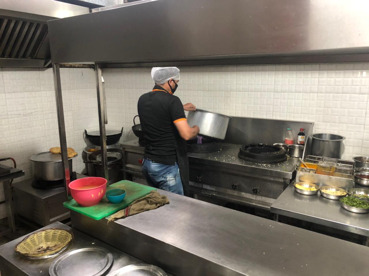 Cooking Meals in Community Kitchen