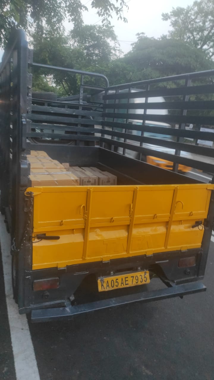 Tata Truck Loaded with Boxes