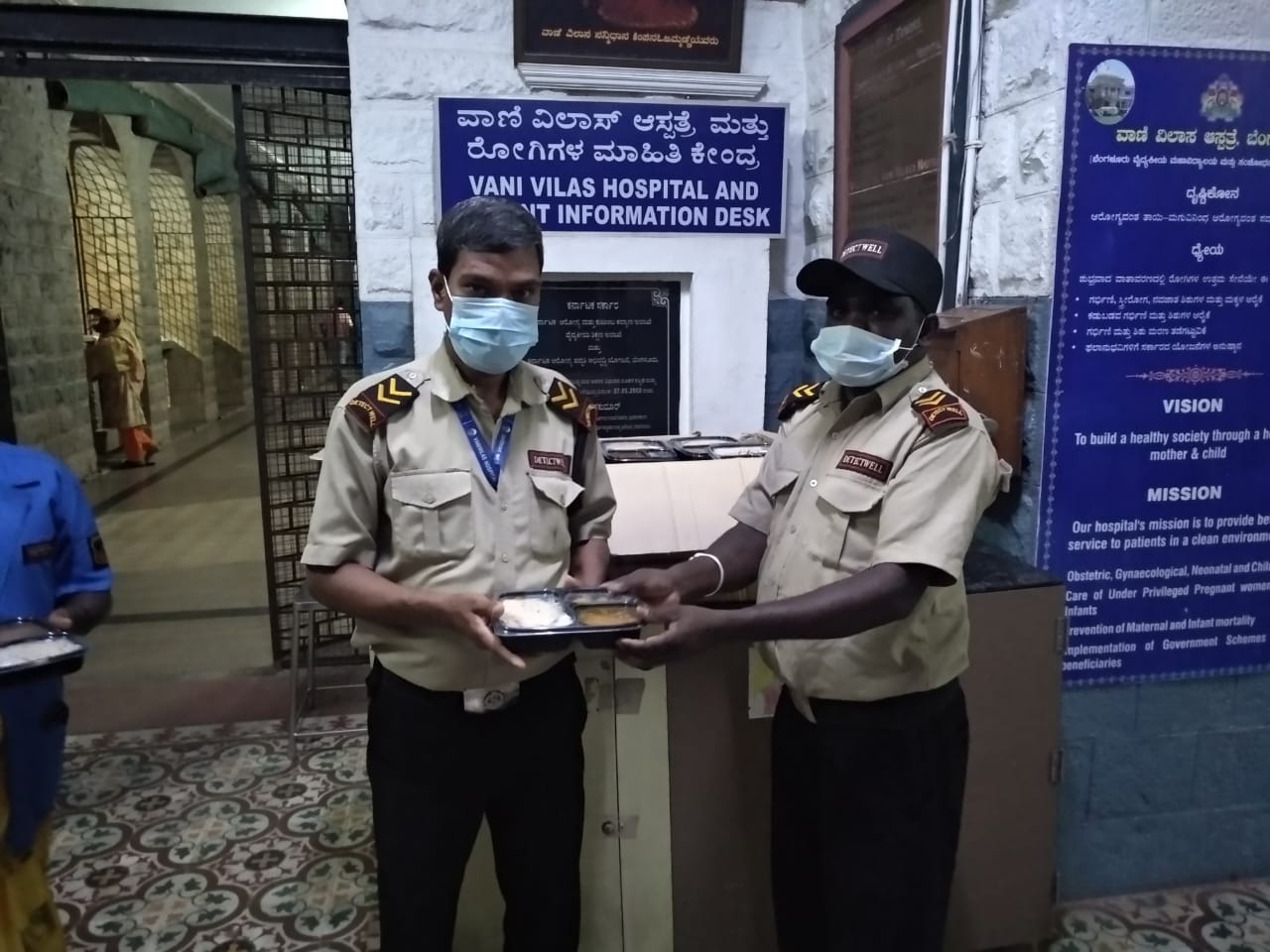 Frontline Staff Receive Hot Meals