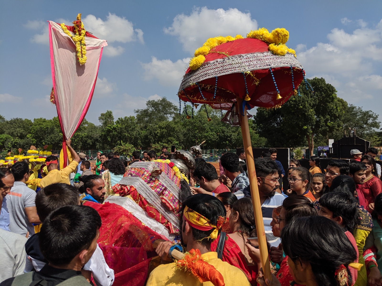 Ceremonial Umbrella and Banner
